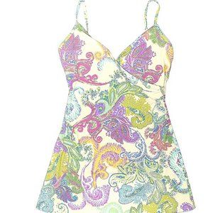 Garnet Hill paisley swim dress size 8